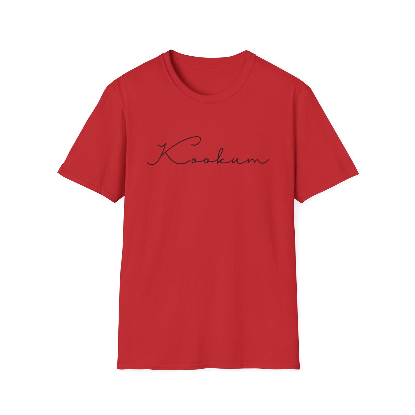 Kookum Unisex Softstyle T-Shirt, Gift for Grandmother, Mother's Day, Comfortable Casual Wear, Family Reunion, Birthday Gift