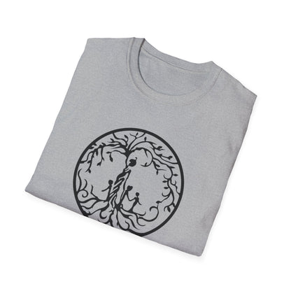 Tree of Life Three Children Unisex Softstyle T-Shirt, Eco-Friendly Gift, Casual Wear, Tree Design Tee, Unique Graphic Shirt