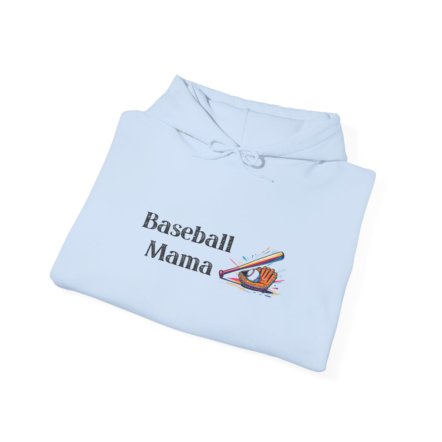 Baseball Mama Hooded Sweatshirt | Sports Apparel, Gift for Moms, Cozy Hoodie, Casual Wear, Parenting Merchandise
