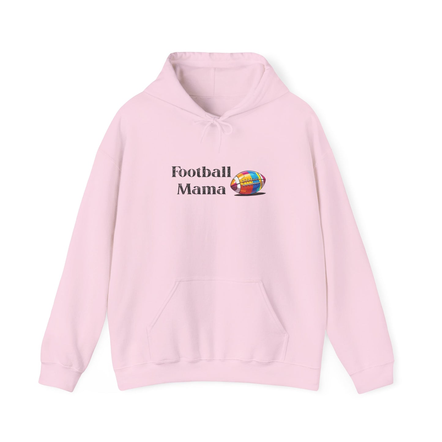 Football Mama Hooded Sweatshirt, Unisex Hoodie for Sports Moms, Gift for Football Lovers, Cozy Athletic Apparel, Game Day Outfit