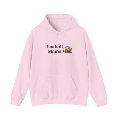 Football Mama Hooded Sweatshirt, Unisex Hoodie for Sports Moms, Gift for Football Lovers, Cozy Athletic Apparel, Game Day Outfit