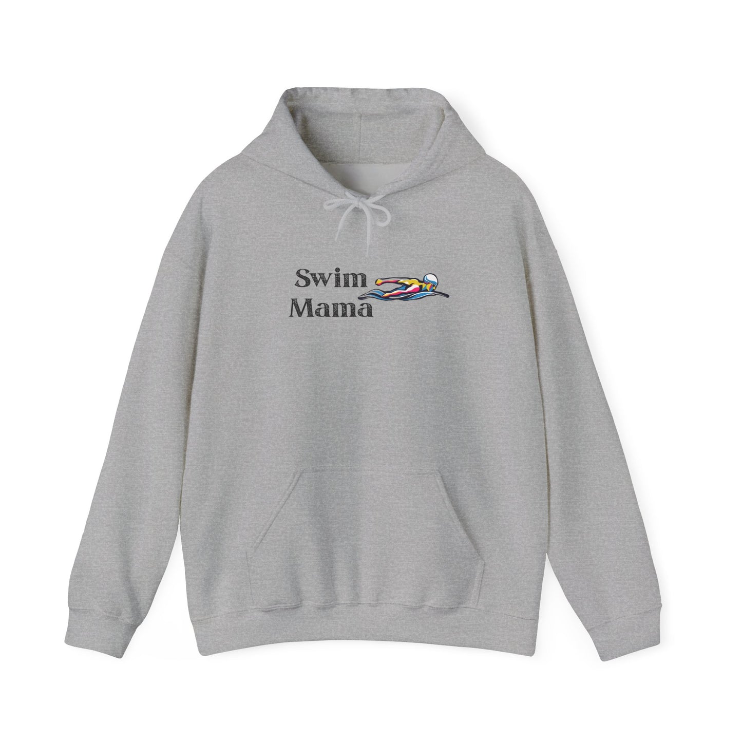 Swim Mama Hoodie - Cozy Swimwear Lover's Sweatshirt, Perfect Gift for Moms, Beach Days, Summer Holidays, Swim Class