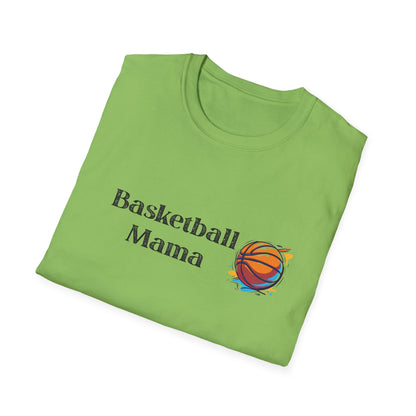Basketball Mama Unisex Softstyle T-Shirt | Perfect Gift for Sports Moms | Birthday, Mother's Day, Sports Events, Game Day!