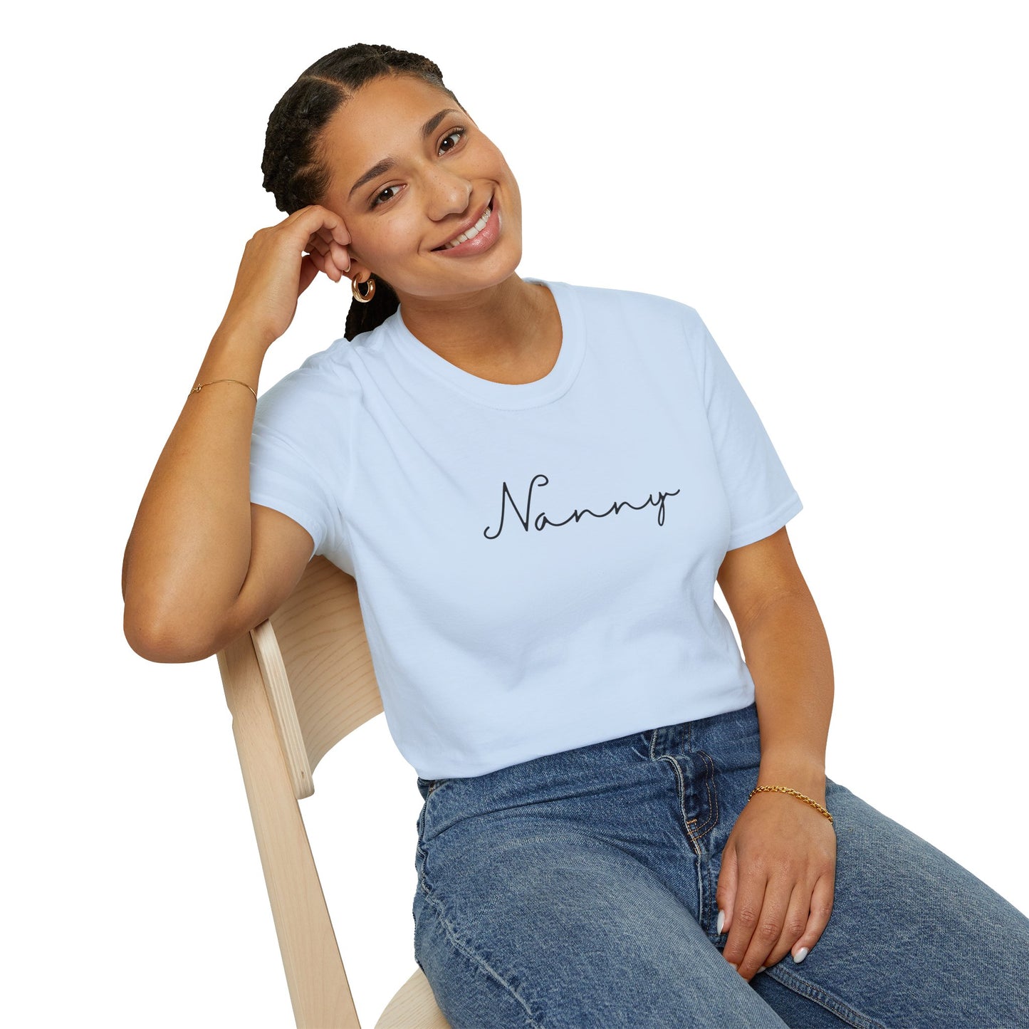 Nanny Softstyle T-Shirt for Caregivers, Gift for Grandparents, Casual Wear, Family Gatherings, Everyday Comfort
