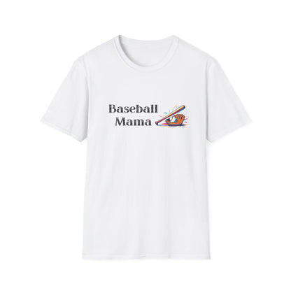 Baseball Mama Unisex Softstyle T-Shirt, Perfect for Game Day, Sports Fan Gift, Mother's Day, Casual Wear, Baseball Enthusiasts