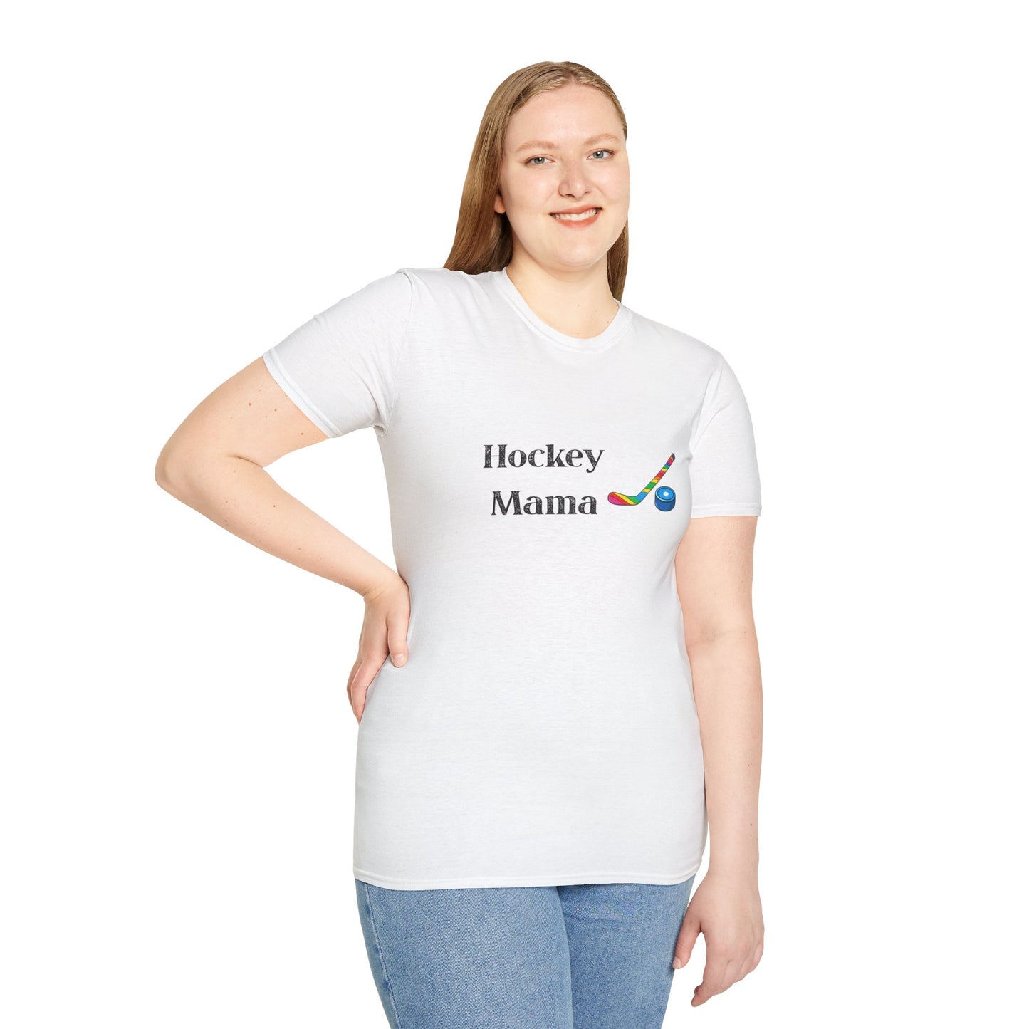 Hockey Mama T-Shirt, Unisex Hockey Tee, Sports Mom Shirt, Athletic Gift, Ice Hockey Apparel, Game Day Outfit