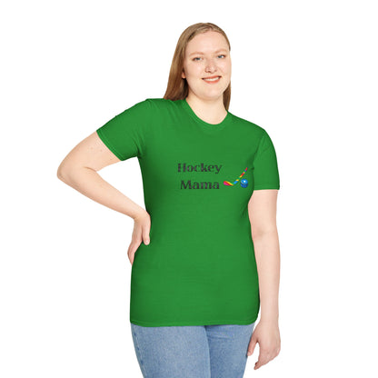 Hockey Mama T-Shirt, Unisex Hockey Tee, Sports Mom Shirt, Athletic Gift, Ice Hockey Apparel, Game Day Outfit