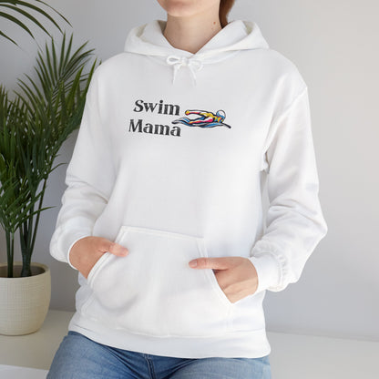 Swim Mama Hoodie - Cozy Swimwear Lover's Sweatshirt, Perfect Gift for Moms, Beach Days, Summer Holidays, Swim Class