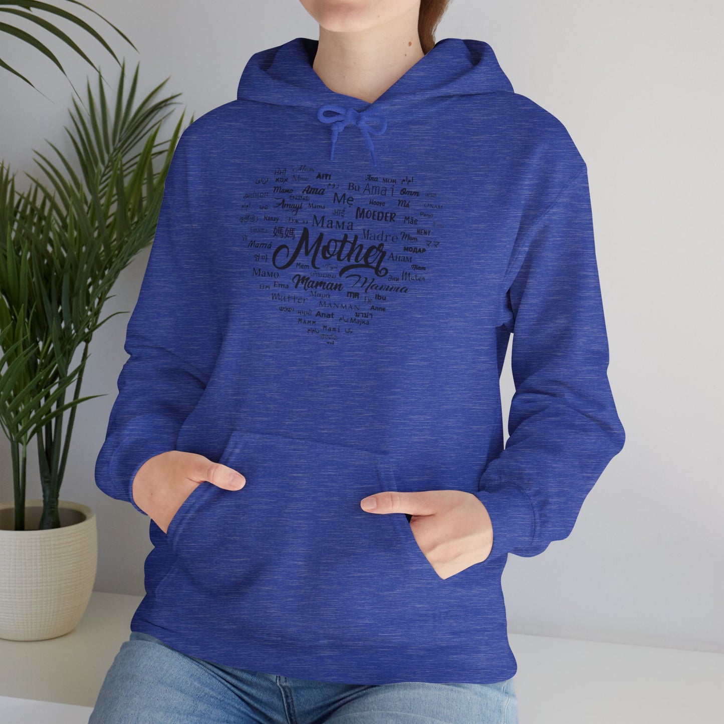 Mother's Day Heart Sweatshirt, Cozy Gift for Mom, Unisex Hoodie, Mother's Love Apparel, Family Celebration Wear, Heartfelt Gift Idea