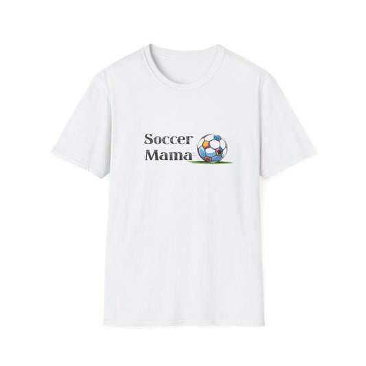 Soccer Mama T-Shirt | Unisex Softstyle Tee for Sports Moms, Gift for Soccer Lovers, Casual Wear, Team Spirit, Birthday Present