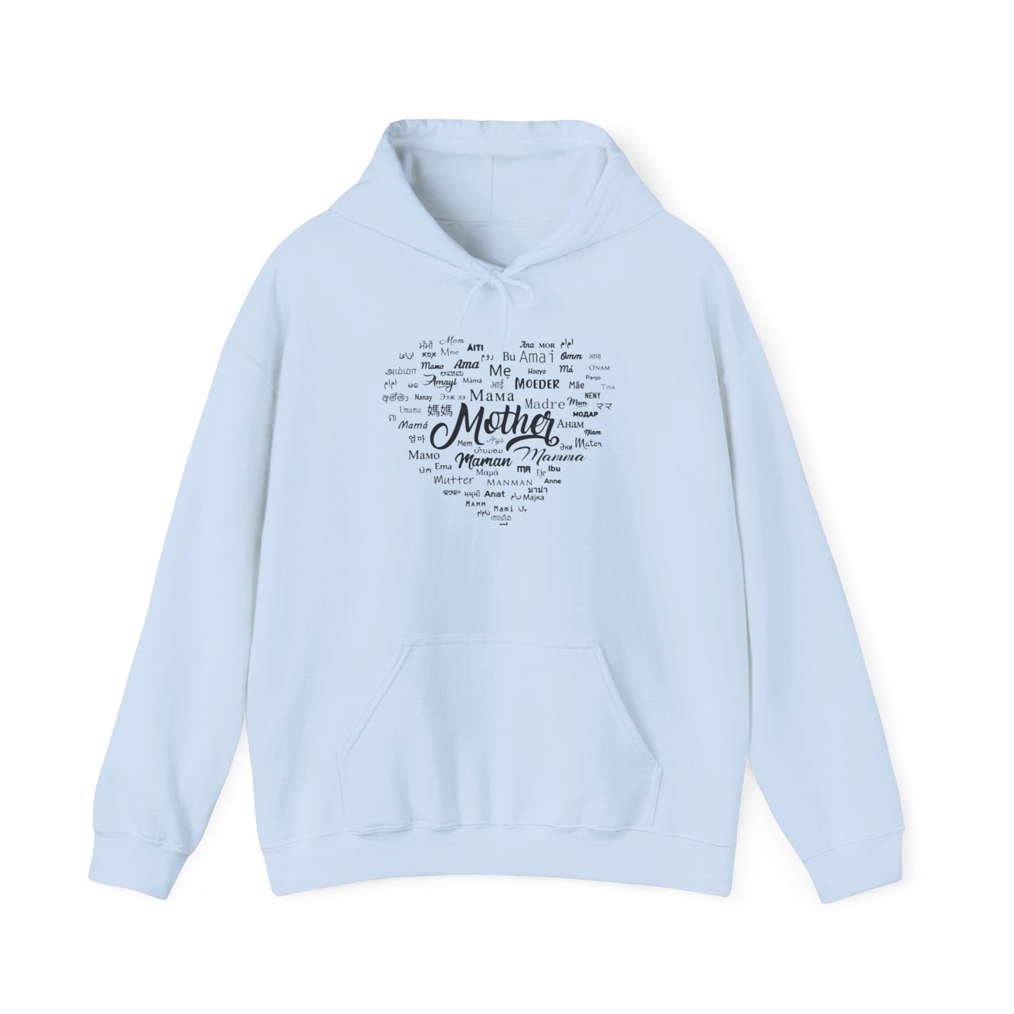 Mother's Day Heart Sweatshirt, Cozy Gift for Mom, Unisex Hoodie, Mother's Love Apparel, Family Celebration Wear, Heartfelt Gift Idea