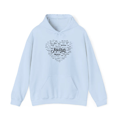 Mother's Day Heart Sweatshirt, Cozy Gift for Mom, Unisex Hoodie, Mother's Love Apparel, Family Celebration Wear, Heartfelt Gift Idea