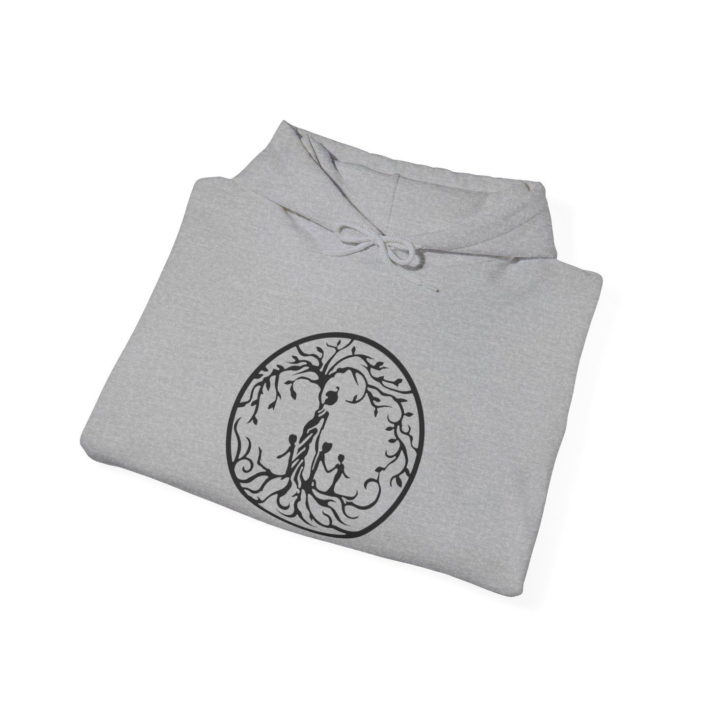 Tree of Life Three Children Unisex Hoodie | Cozy Illustration for Nature Lovers, Gift for Adventurers, Sustainable Fashion, Everyday Wear