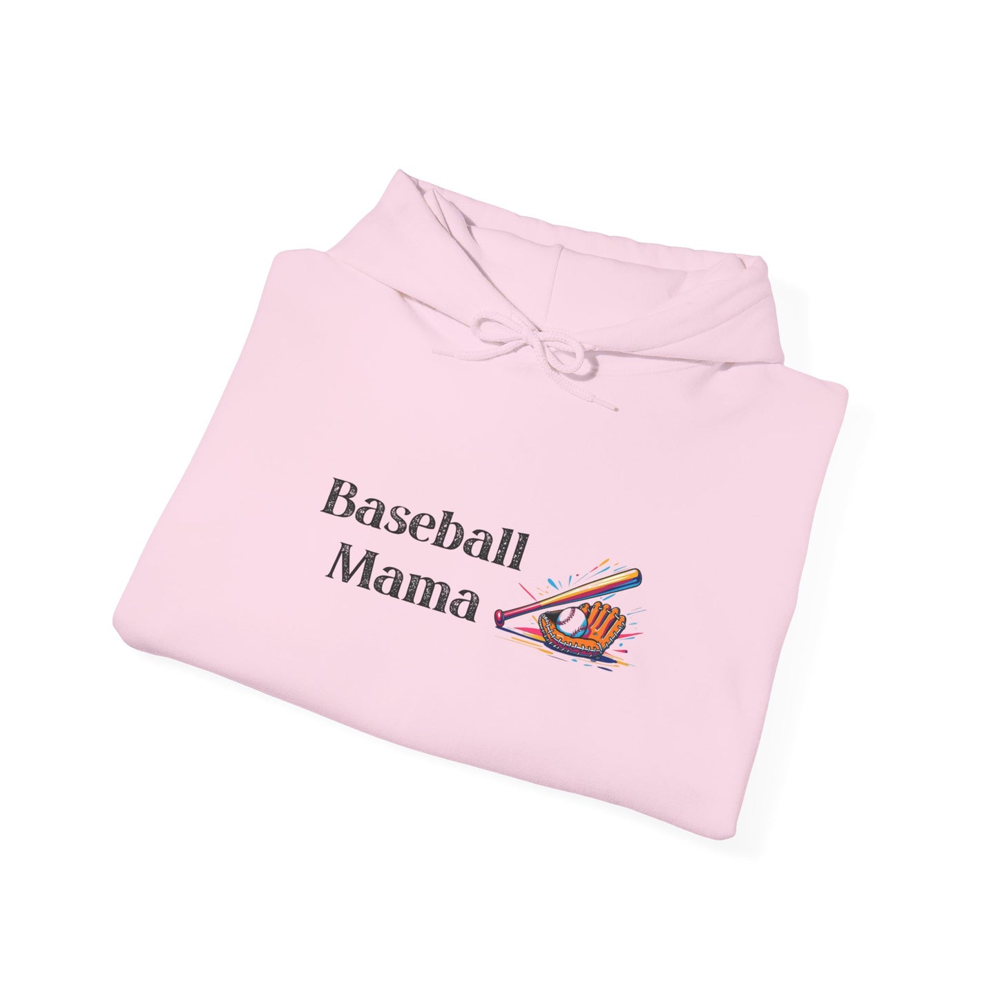Baseball Mama Hooded Sweatshirt | Sports Apparel, Gift for Moms, Cozy Hoodie, Casual Wear, Parenting Merchandise