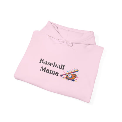 Baseball Mama Hooded Sweatshirt | Sports Apparel, Gift for Moms, Cozy Hoodie, Casual Wear, Parenting Merchandise