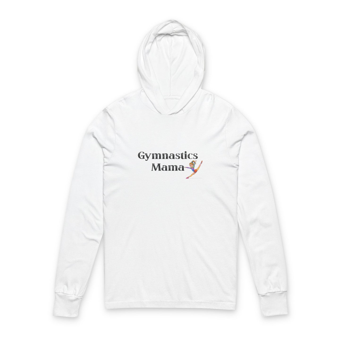Gymnastics Mama Unisex Hooded Long Sleeve Tee | Ideal Gift for Moms, Sports Apparel, Trendy Workout Top, Gym Clothing, Mother's Day Gift