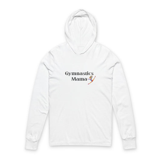 Gymnastics Mama Unisex Hooded Long Sleeve Tee | Ideal Gift for Moms, Sports Apparel, Trendy Workout Top, Gym Clothing, Mother's Day Gift