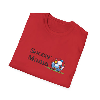 Soccer Mama T-Shirt | Unisex Softstyle Tee for Sports Moms, Gift for Soccer Lovers, Casual Wear, Team Spirit, Birthday Present