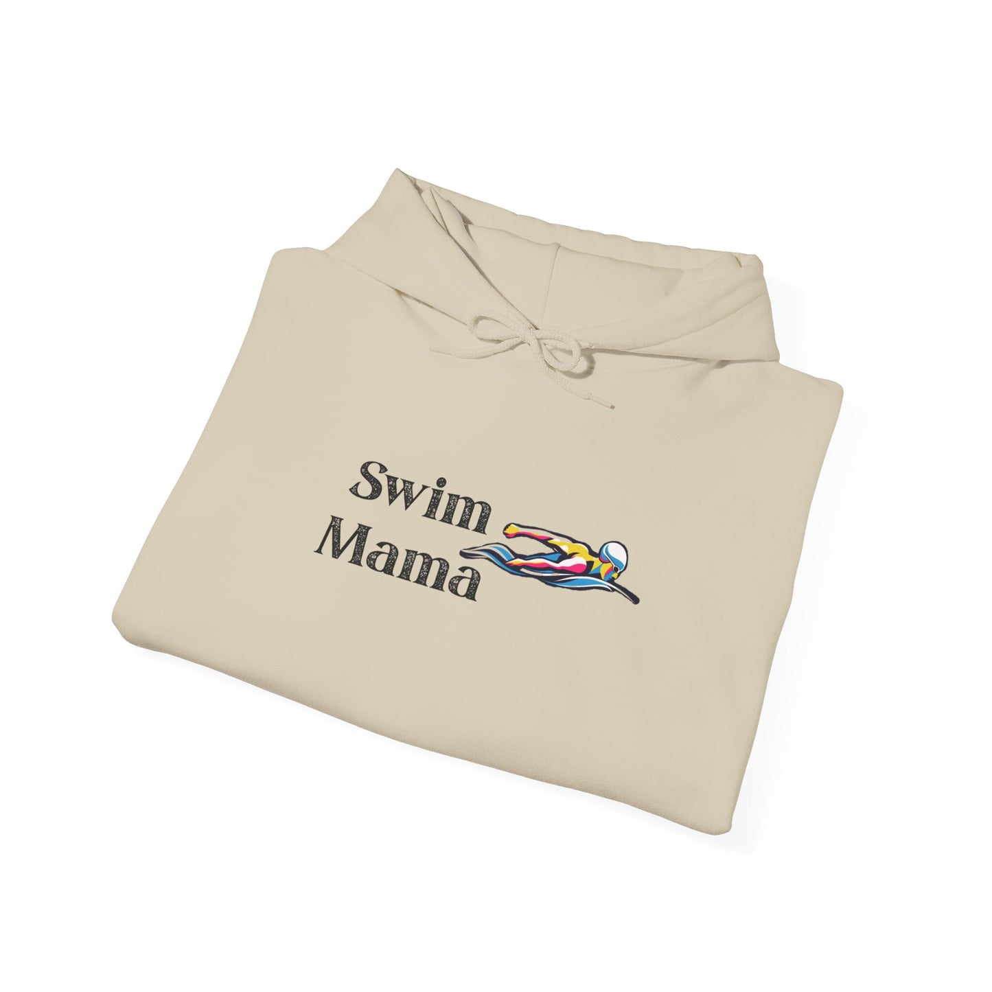 Swim Mama Hoodie - Cozy Swimwear Lover's Sweatshirt, Perfect Gift for Moms, Beach Days, Summer Holidays, Swim Class