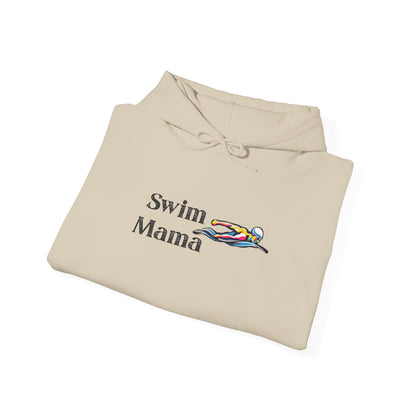 Swim Mama Hoodie - Cozy Swimwear Lover's Sweatshirt, Perfect Gift for Moms, Beach Days, Summer Holidays, Swim Class