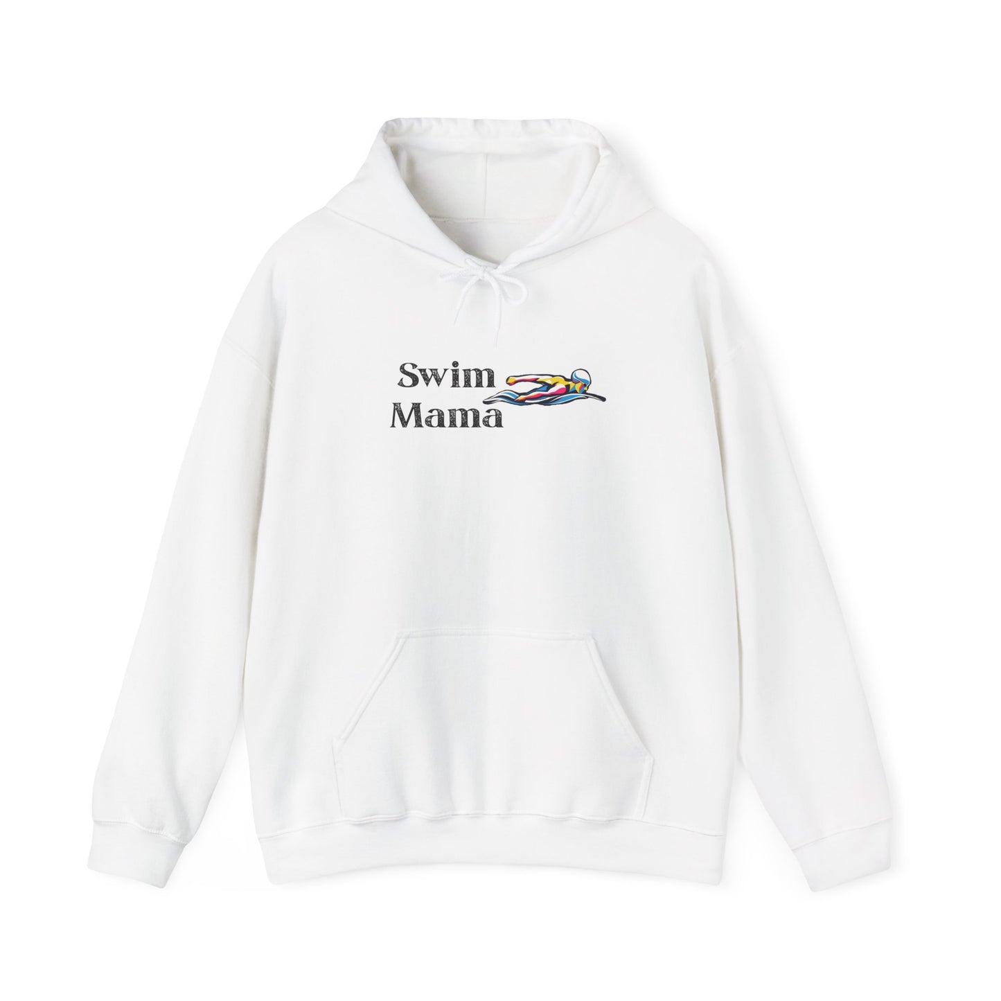 Swim Mama Hoodie - Cozy Swimwear Lover's Sweatshirt, Perfect Gift for Moms, Beach Days, Summer Holidays, Swim Class