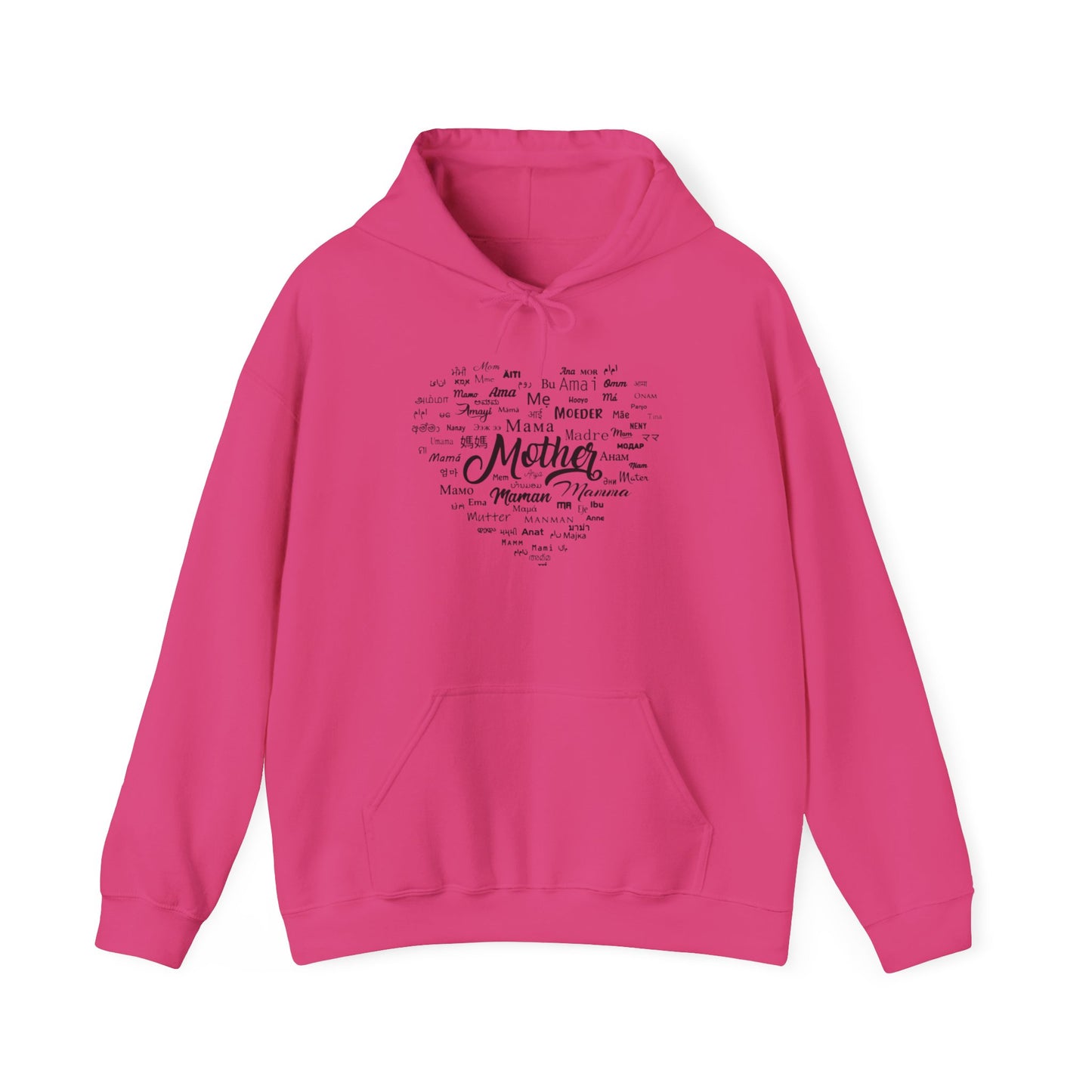 Mother's Day Heart Sweatshirt, Cozy Gift for Mom, Unisex Hoodie, Mother's Love Apparel, Family Celebration Wear, Heartfelt Gift Idea