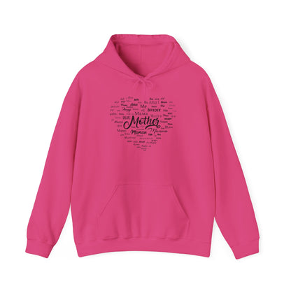 Mother's Day Heart Sweatshirt, Cozy Gift for Mom, Unisex Hoodie, Mother's Love Apparel, Family Celebration Wear, Heartfelt Gift Idea