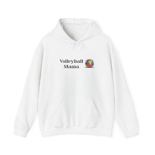 Volleyball Mama Hoodie - Cozy Sweatshirt for Sports Lovers, Gift for Moms, Beach Day Apparel, Team Spirit Wear, Summer Fun