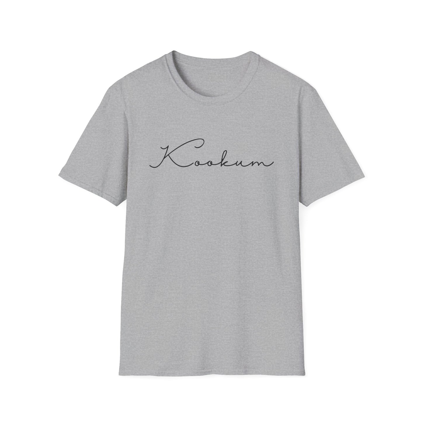 Kookum Unisex Softstyle T-Shirt, Gift for Grandmother, Mother's Day, Comfortable Casual Wear, Family Reunion, Birthday Gift