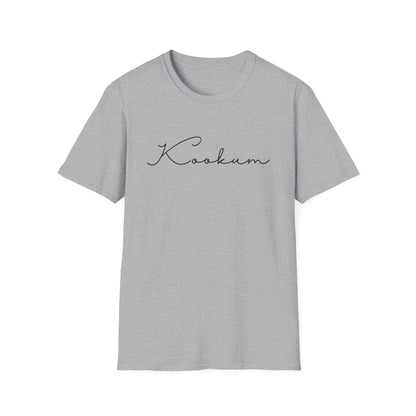 Kookum Unisex Softstyle T-Shirt, Gift for Grandmother, Mother's Day, Comfortable Casual Wear, Family Reunion, Birthday Gift