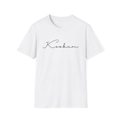 Kookum Unisex Softstyle T-Shirt, Gift for Grandmother, Mother's Day, Comfortable Casual Wear, Family Reunion, Birthday Gift