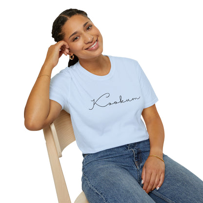 Kookum Unisex Softstyle T-Shirt, Gift for Grandmother, Mother's Day, Comfortable Casual Wear, Family Reunion, Birthday Gift