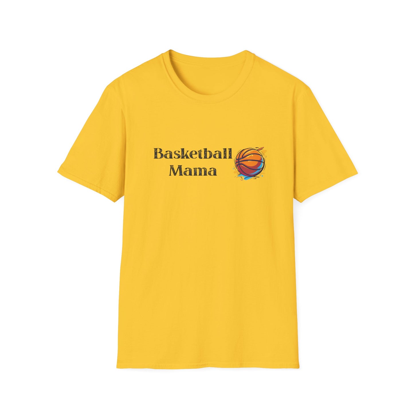 Basketball Mama Unisex Softstyle T-Shirt | Perfect Gift for Sports Moms | Birthday, Mother's Day, Sports Events, Game Day!