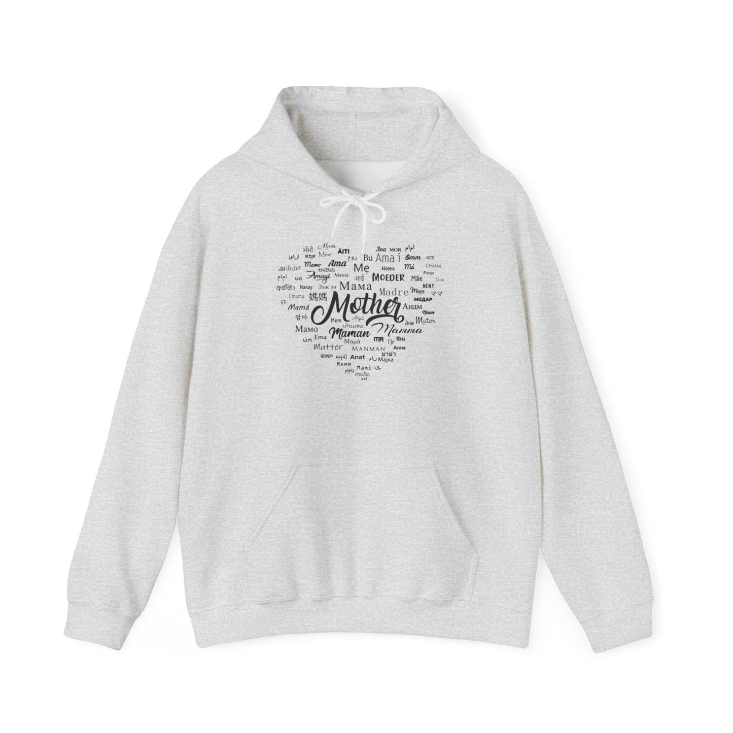 Mother's Day Heart Sweatshirt, Cozy Gift for Mom, Unisex Hoodie, Mother's Love Apparel, Family Celebration Wear, Heartfelt Gift Idea