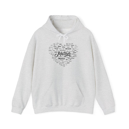 Mother's Day Heart Sweatshirt, Cozy Gift for Mom, Unisex Hoodie, Mother's Love Apparel, Family Celebration Wear, Heartfelt Gift Idea