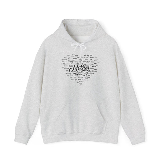 Mother's Day Heart Sweatshirt, Cozy Gift for Mom, Unisex Hoodie, Mother's Love Apparel, Family Celebration Wear, Heartfelt Gift Idea