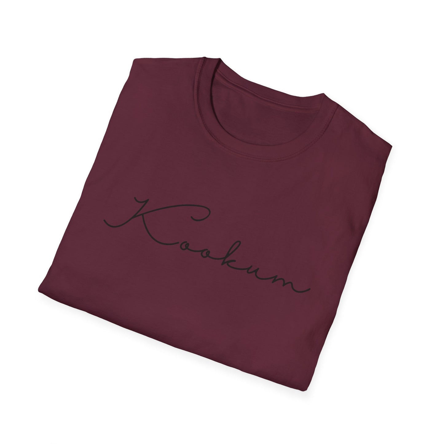 Kookum Unisex Softstyle T-Shirt, Gift for Grandmother, Mother's Day, Comfortable Casual Wear, Family Reunion, Birthday Gift