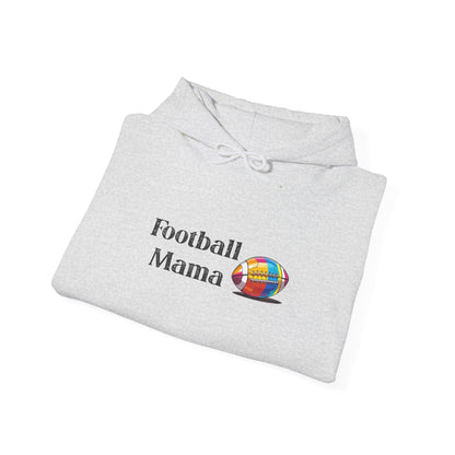 Football Mama Hooded Sweatshirt, Unisex Hoodie for Sports Moms, Gift for Football Lovers, Cozy Athletic Apparel, Game Day Outfit