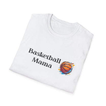 Basketball Mama Unisex Softstyle T-Shirt | Perfect Gift for Sports Moms | Birthday, Mother's Day, Sports Events, Game Day!
